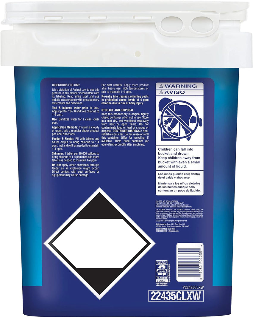 Pool&Spa Active99 3 Chlorinating Tablet. Kills Bacteria & Stops Algae. 35LB