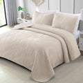 Ultrasonic Embossed Quilted Bedding Set – Full/Queen Size