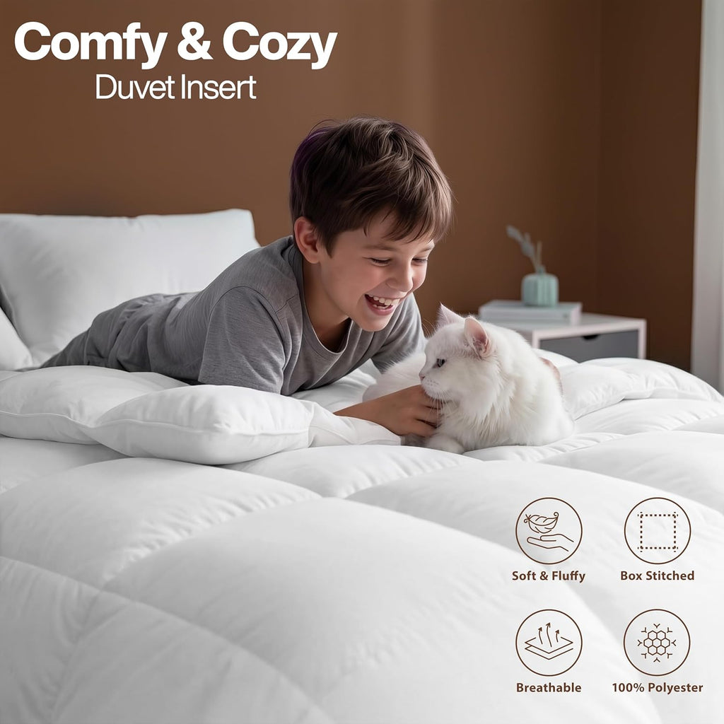 Duvet Insert – White Quilted Duvet (with corner loops)