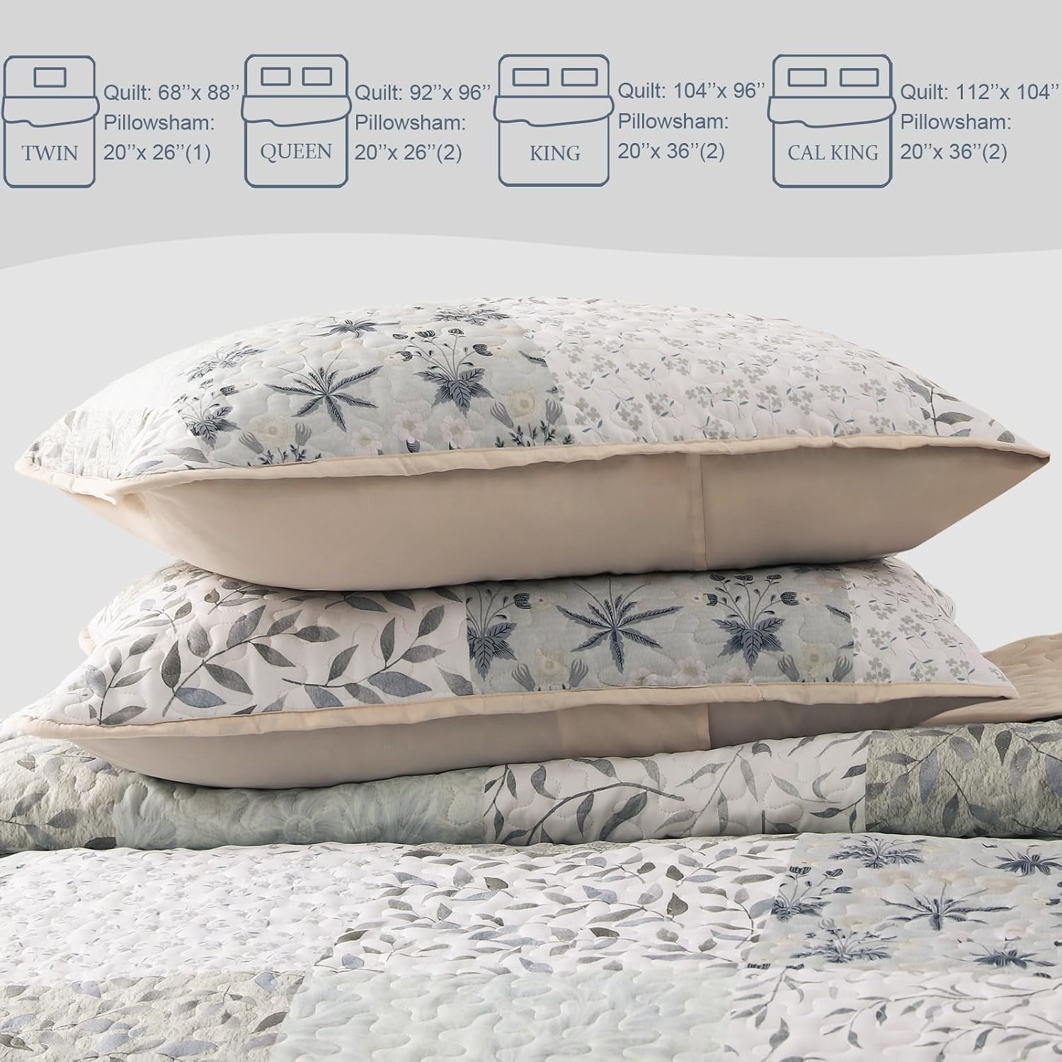 Reversible Bohemian-style quilted blanket (Queen Size).