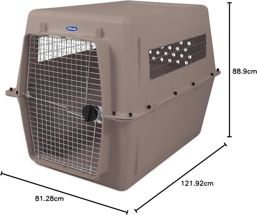 Petmate Ultra Vari Dog Kennel for Extra Large Dogs (Durable. Heavy Duty Dog Travel Crate. Made with Recycled Materials. 48 in. Long) 90 to 125 lbs. Made in USA