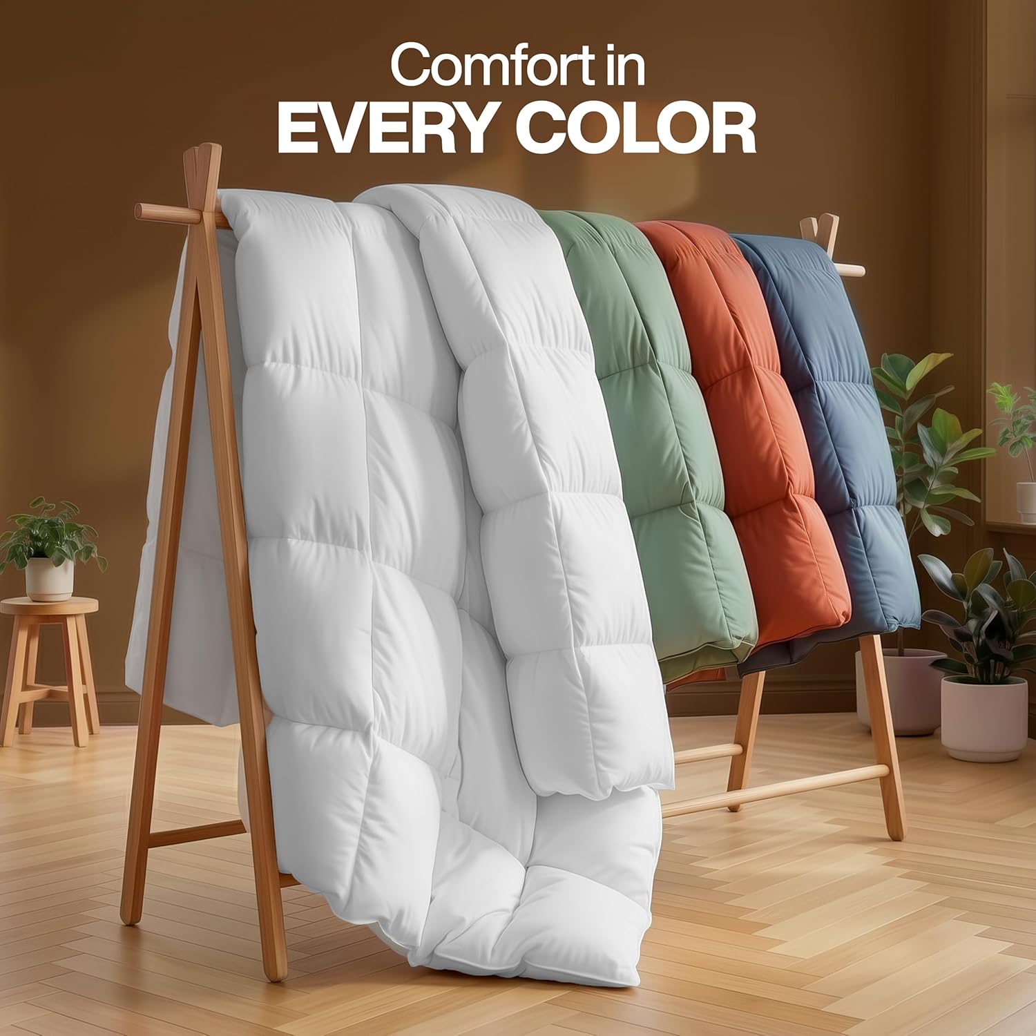 Duvet Insert – White Quilted Duvet (with corner loops)