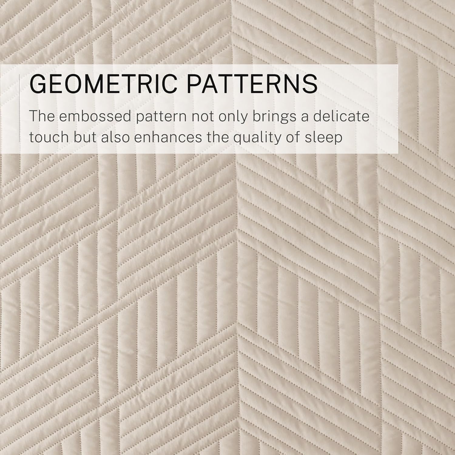 Ultrasonic Embossed Quilted Bedding Set – Full/Queen Size
