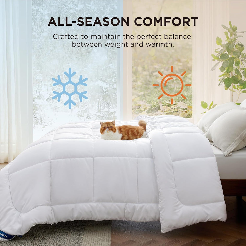 Quilted Comforter/Down-Alternative Comforter – Queen Size.