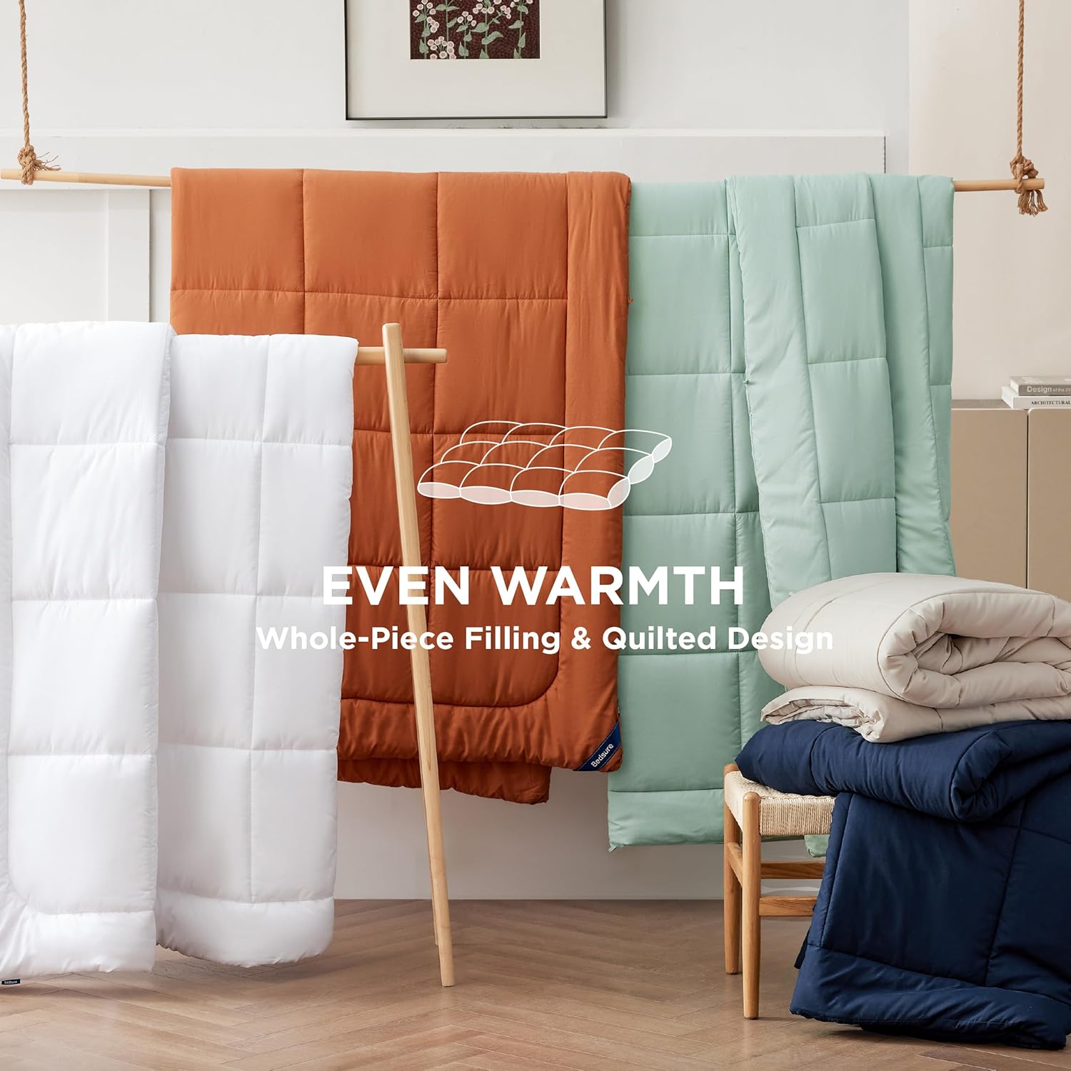 Quilted Comforter/Down-Alternative Comforter – Queen Size.