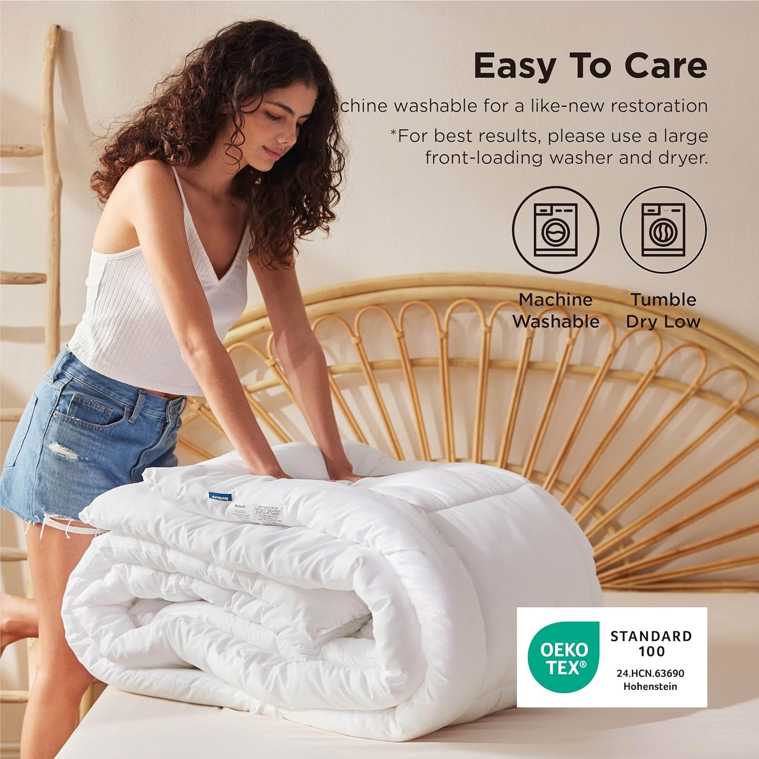 Quilted Comforter/Down-Alternative Comforter – Queen Size.