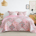 Bohemian floral patchwork quilt (Queen Size).