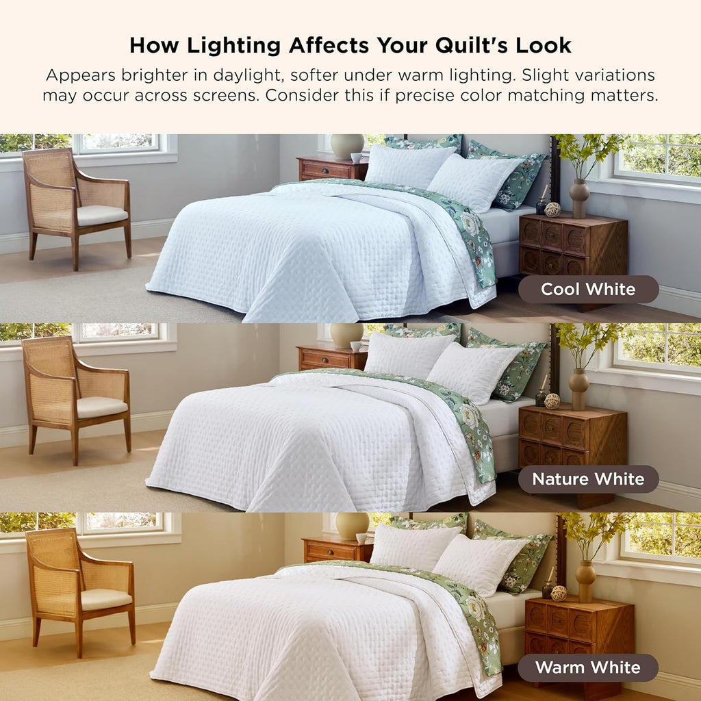Quilt – Lightweight summer-style Queen-size quilt.