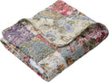 "Blooming Prairie" Series Quilted Patchwork Throw